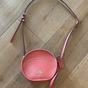 Coach Pink Leather Crossbody Purse